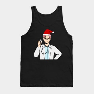 Doctor Christmas Physician GP Practitioner Festive Present Tank Top